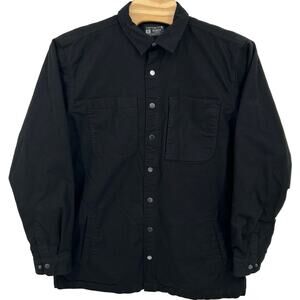 Mens Black Carhartt Canvas Rugged Flex Rigby Relaxed Shirt Jacket XL Tall 105532